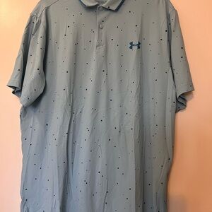 Under Armour Men's Light Blue Gray Golf Shirt